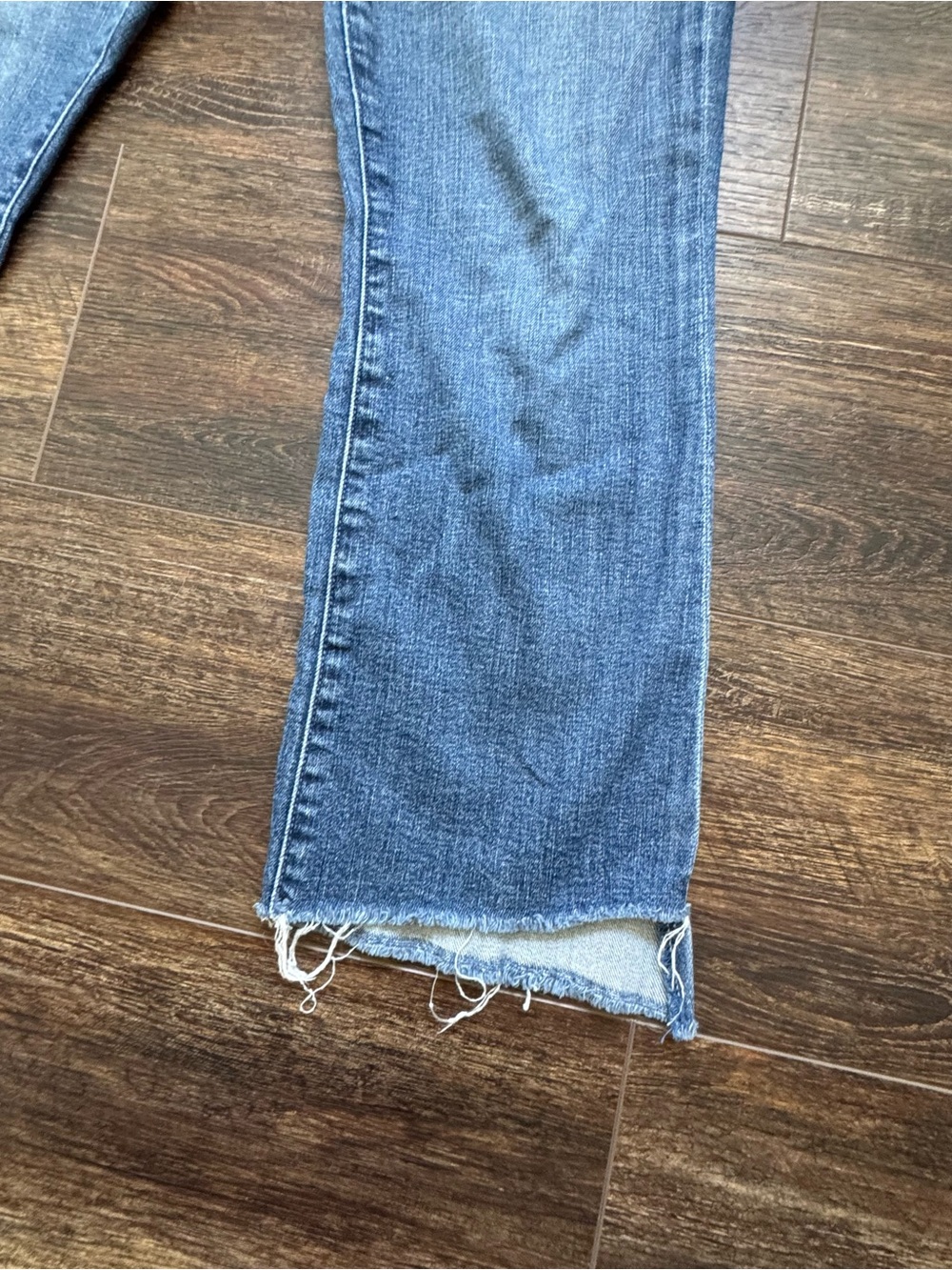Mother Insider Crop Step Fray Straight Leg Size 31 - Picture 8 of 11